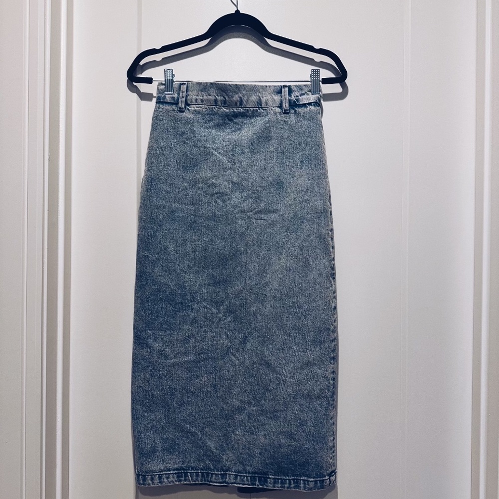 80's Denim Pencil Skirt
